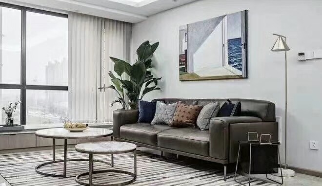 株洲110平米現(xiàn)代簡(jiǎn)約客廳裝修效果圖