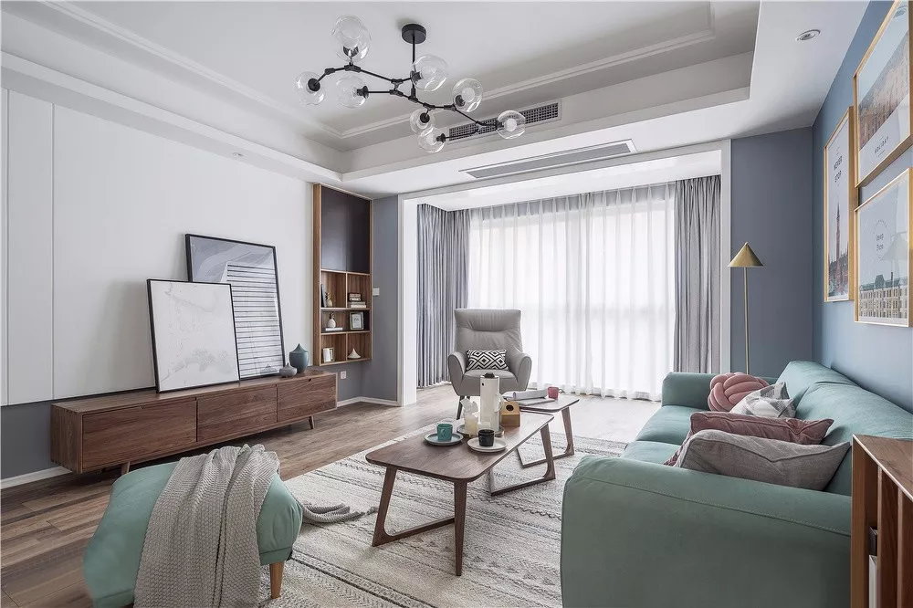 120平米北歐風(fēng)裝修設(shè)計(jì)效果圖，用原木色讓生活回歸自然平靜